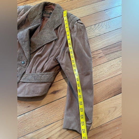 VTG Global Identity GIII Leather Aviator Jacket Women’s Size Small Brown - Picture 13 of 15